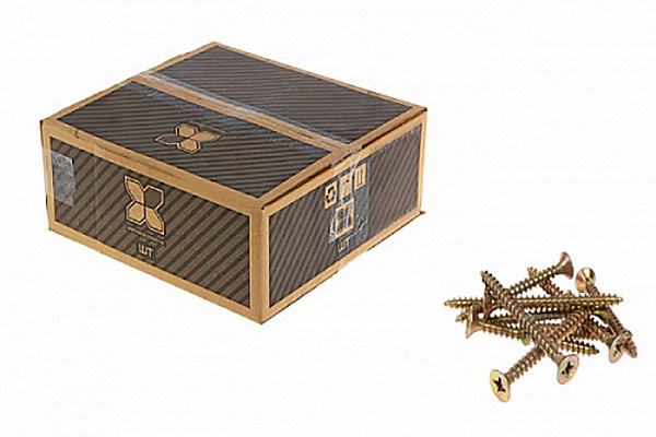 Шуруп универс. 5,0х80 потай Pozi острый желтый Zn