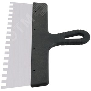 Шпатель нерж. фасадный зубчатый 250мм 6*6мм 85465