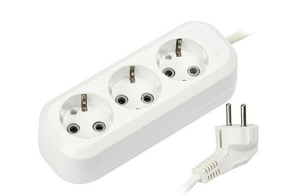 Удлинитель 3гн 5м с/з ПВС 3х1 16А/3,5кВт СмартБай (SmartBuy) SBE-16-3-05-Z (8516)
