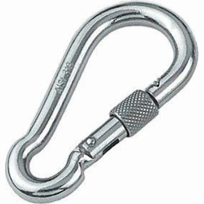 Карабин с муфтой (фиксатором) D d8мм DIN5299