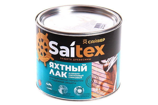 Лак яхтный Сайтекс глянцевый алкидно-уретановый 1,9л - фото 1