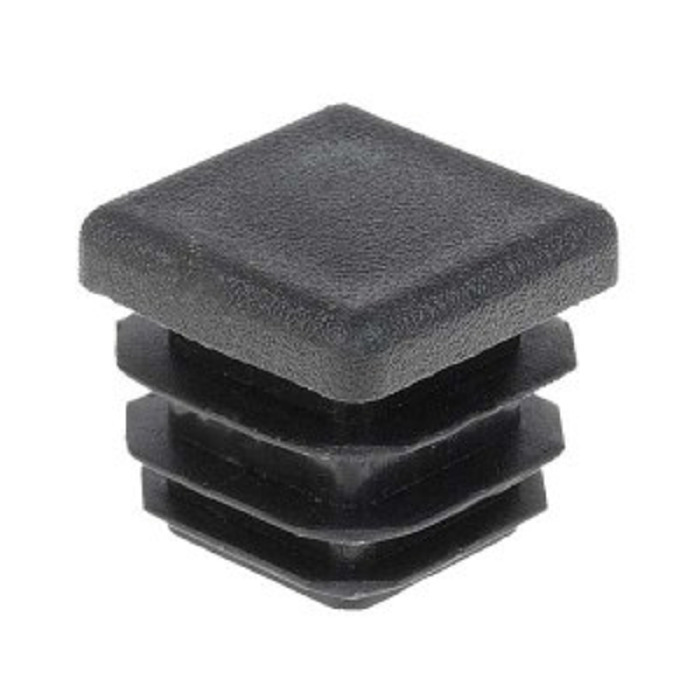 Заглушка 25х25мм для профильной трубы черная внутренняя