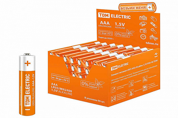 Батарейка TDM ААА LR03 Alkaline (мизинчиковые) 1702-0010