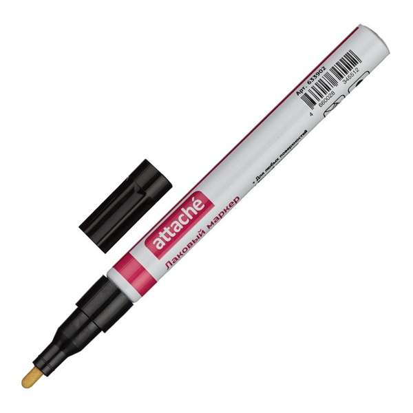 Маркер-краска 2мм черный DEVENTE 5043401, Attache 633902