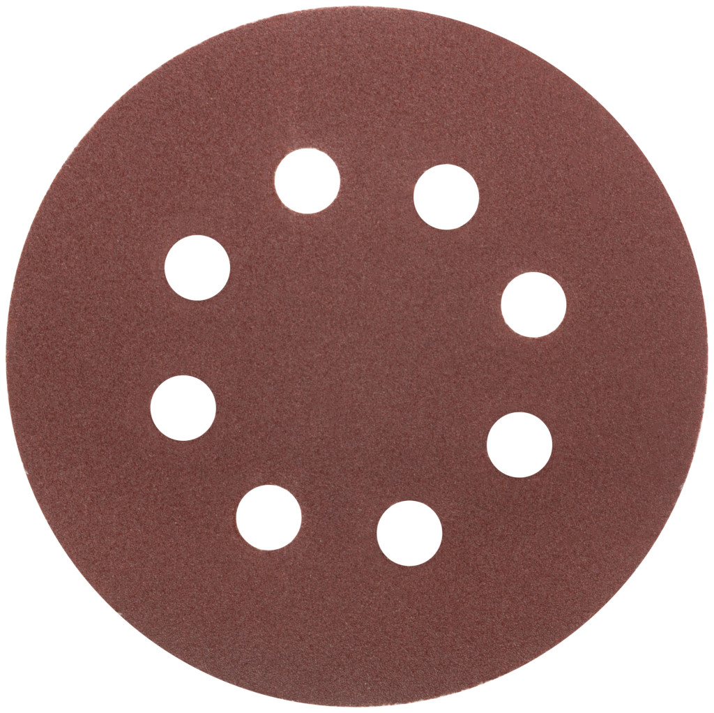 Круг шлифовальный для липучки d125мм Р120 (набор 5шт) с отверстиями MOS 39836М