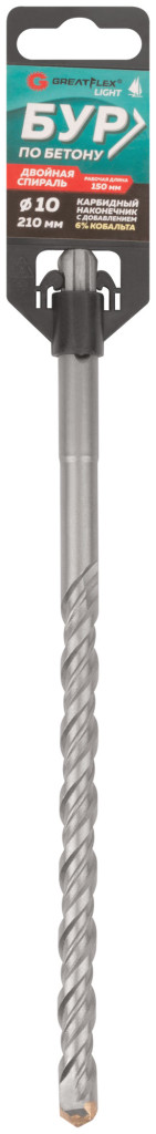 Бур SDS Plus 10х210х150 по бетону GreatFlex Light 56-10210