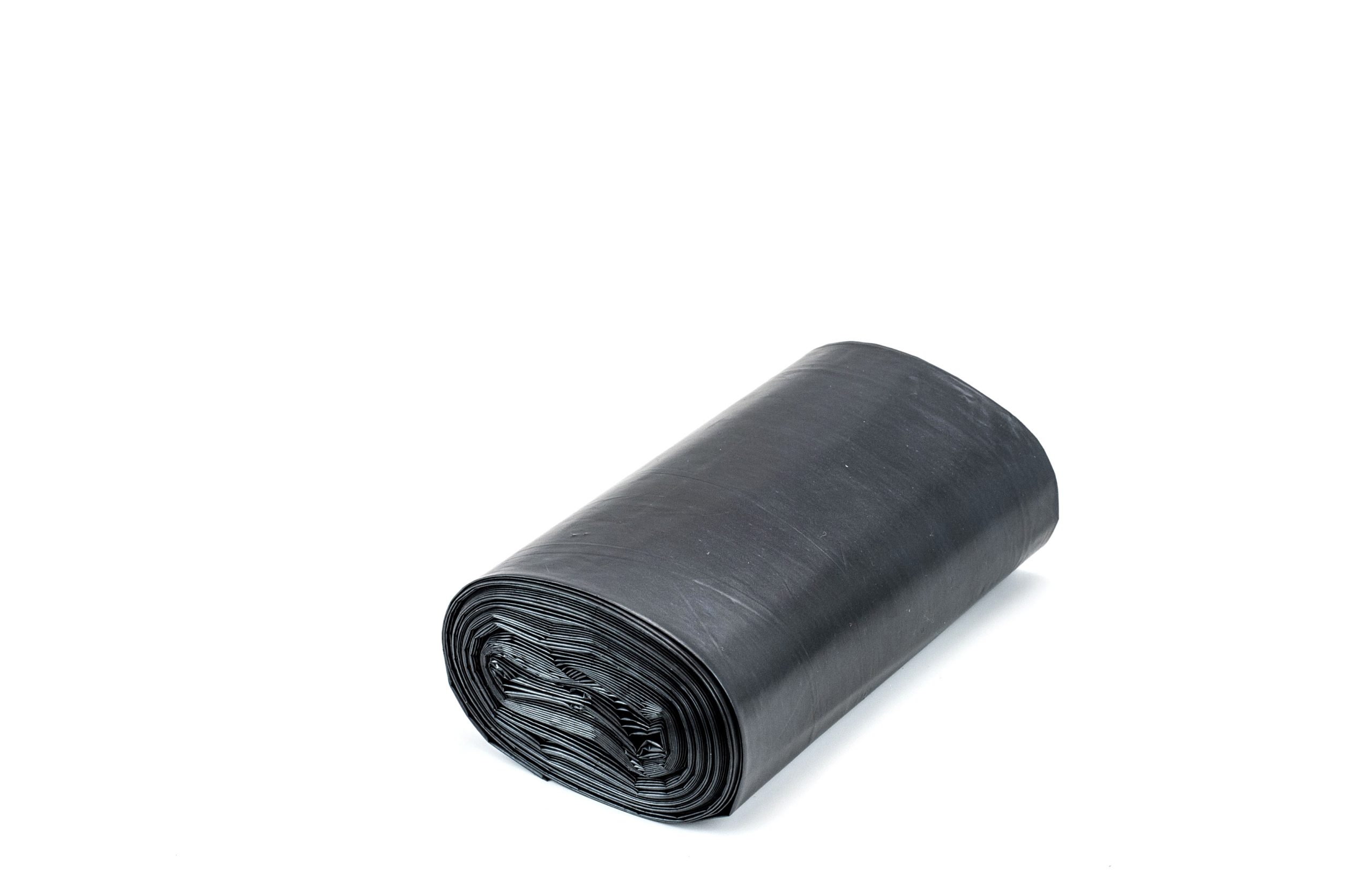 Пакеты (мешки) для мусора ПНД 60л 8мкм черные в рулоне 20шт/50 (РМ620BL)